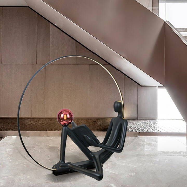 Modern Sculptural LED Floor Lamp for Reading Nooks