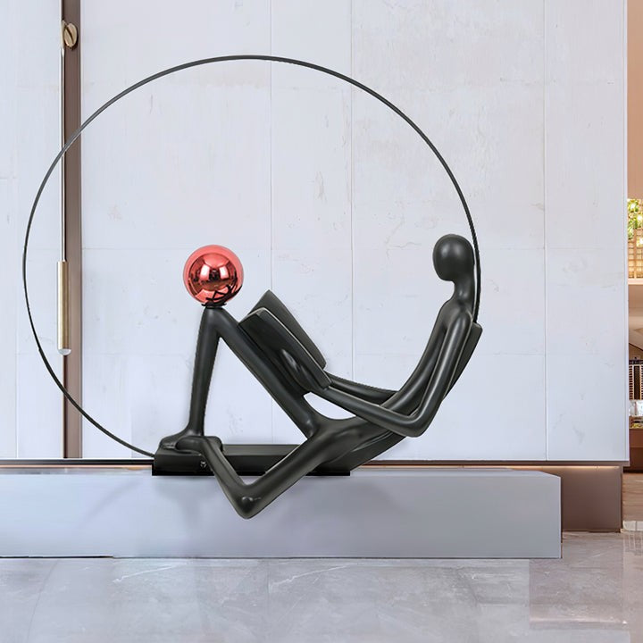 Modern Sculptural LED Floor Lamp for Reading Nooks