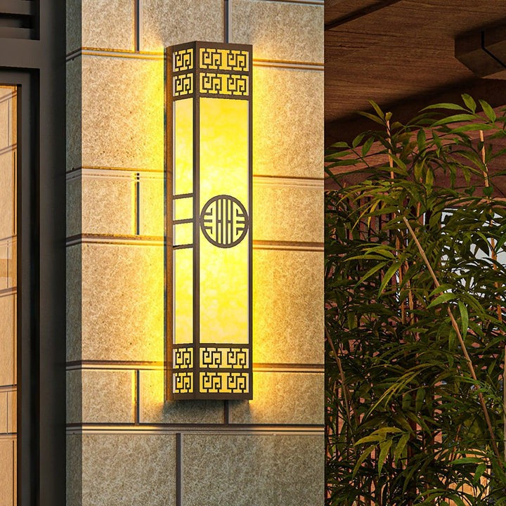 Modern Striped Outdoor LED Wall Sconce