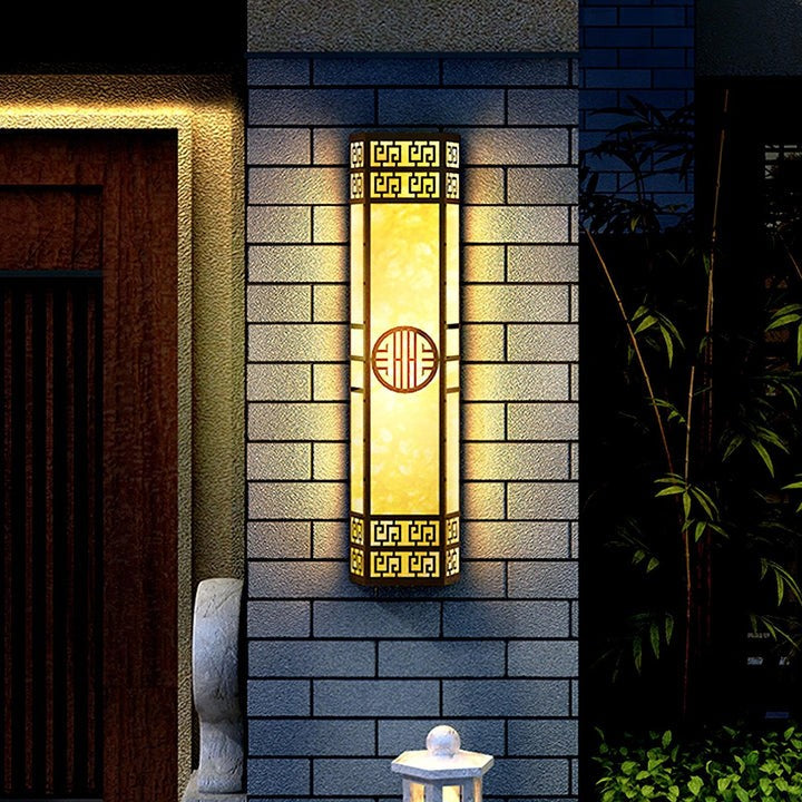 Modern Striped Outdoor LED Wall Sconce