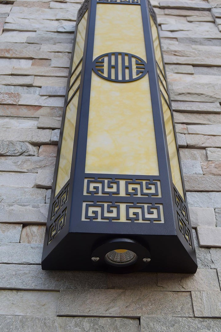 Modern Striped Outdoor LED Wall Sconce