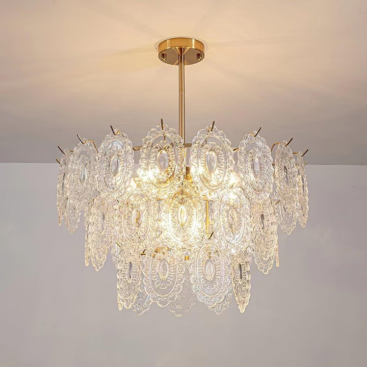 Modern Wave Glass Chandelier