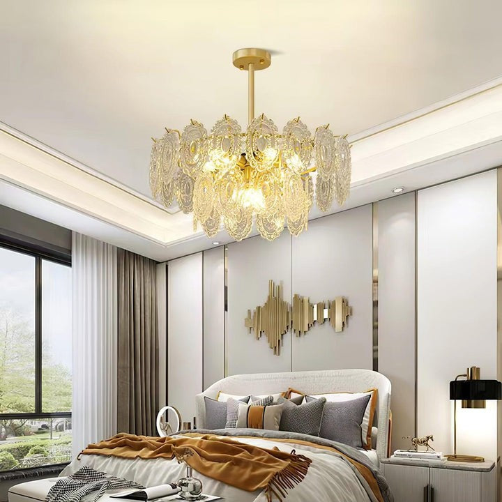 Modern Wave Glass Chandelier