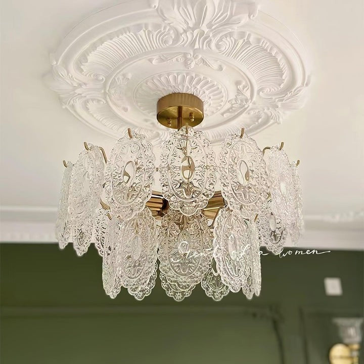 Modern Wave Glass Chandelier
