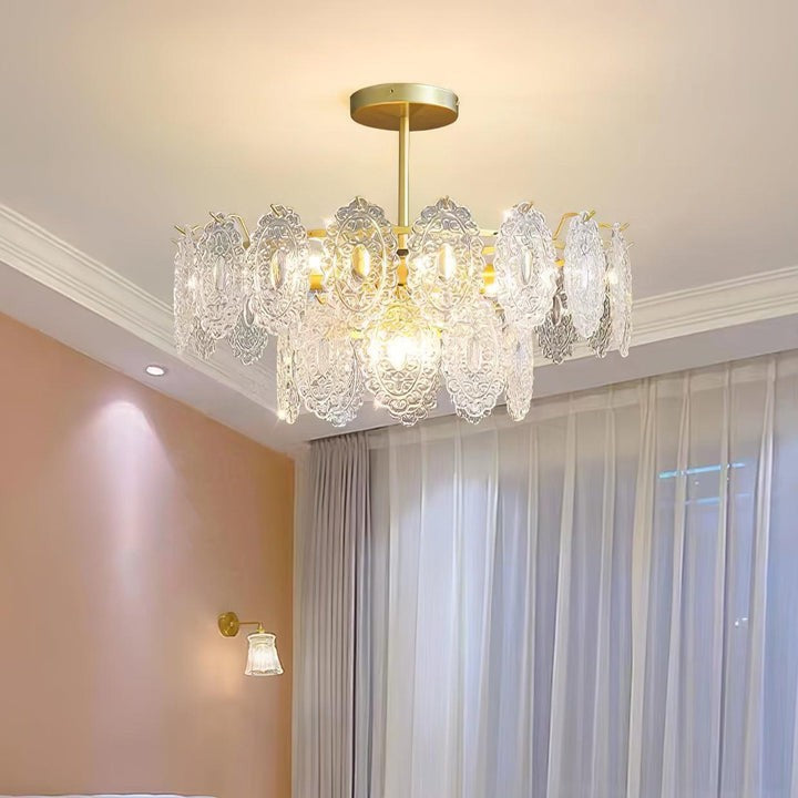 Modern Wave Glass Chandelier
