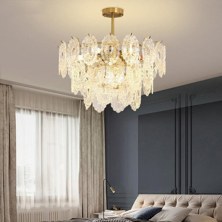 Modern Wave Glass Chandelier