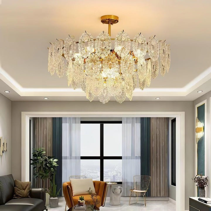 Modern Wave Glass Chandelier