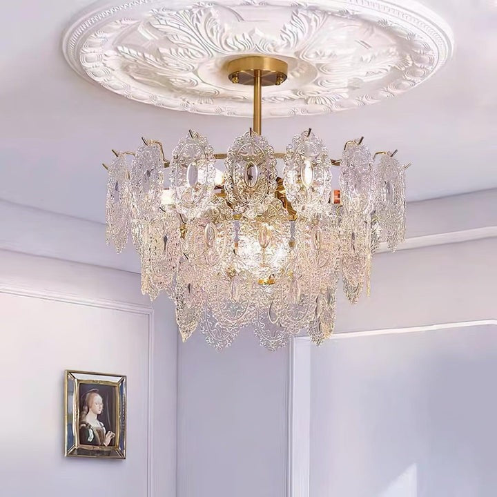Modern Wave Glass Chandelier