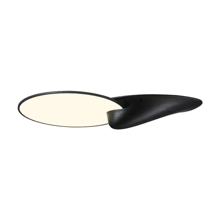 Mountain Peak LED Ceiling Light with Wood Accent