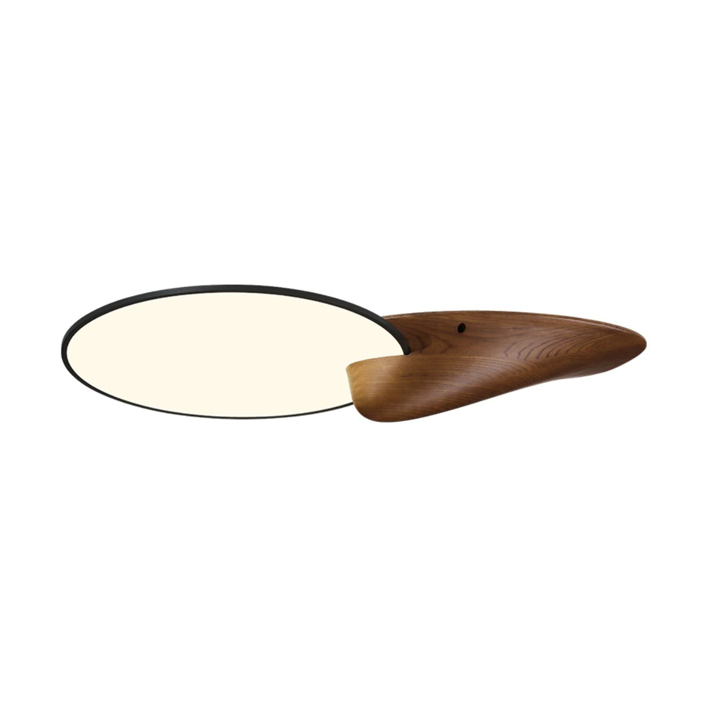 Mountain Peak LED Ceiling Light with Wood Accent