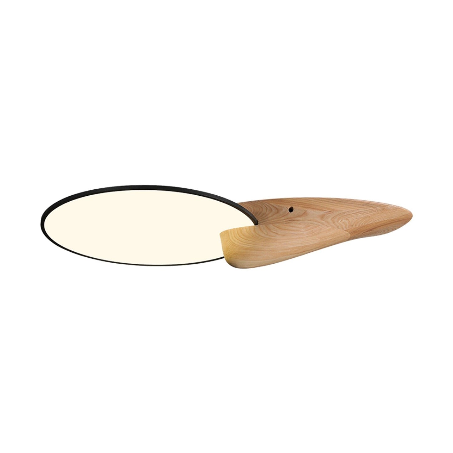 Mountain Peak LED Ceiling Light with Wood Accent
