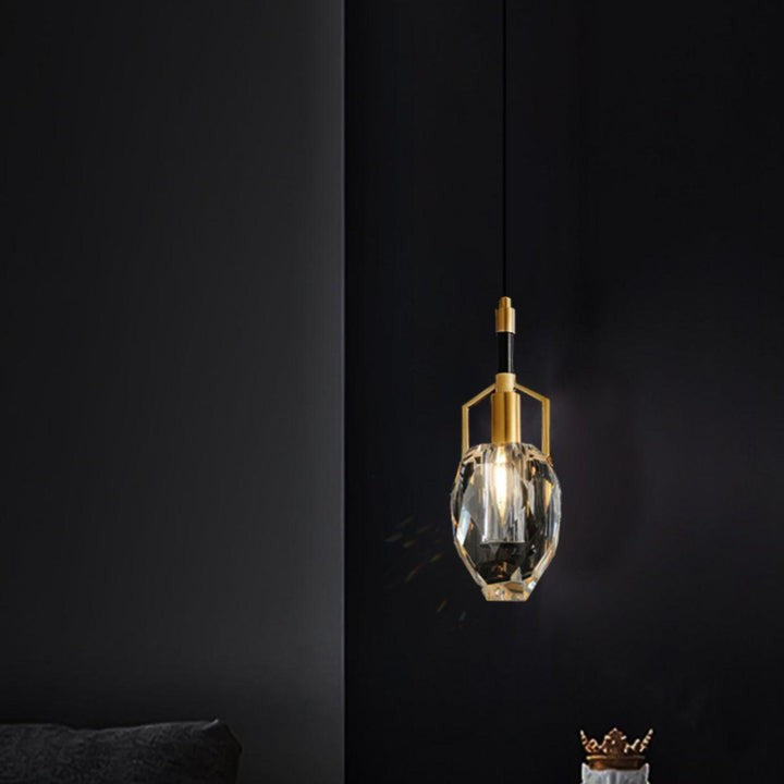 Mouth-Blown Crystal LED Pendant Light