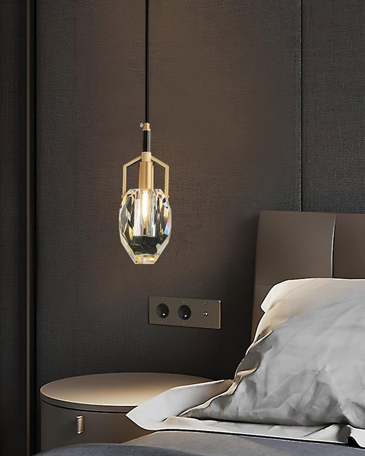 Mouth-Blown Crystal LED Pendant Light