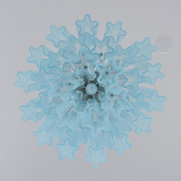 Ocean Blue Murano Glass Chandelier