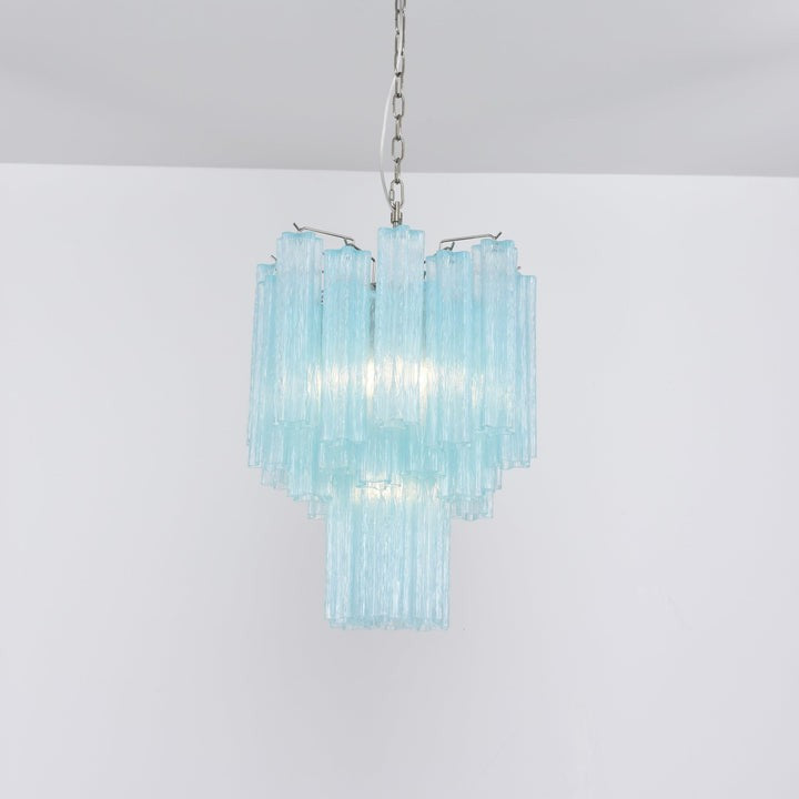 Ocean Blue Murano Glass Chandelier