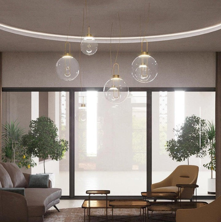 Orb LED Glass Pendant Light