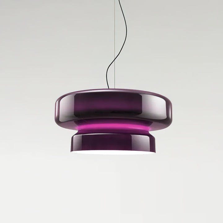 Organic Blown Glass Dome Pendant Light
