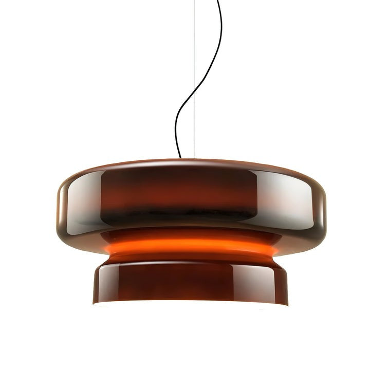 Organic Blown Glass Dome Pendant Light