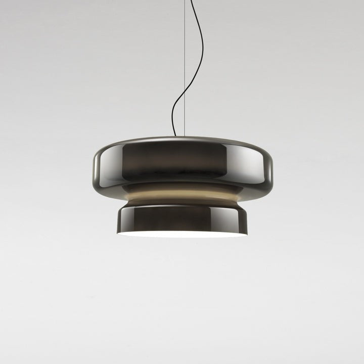 Organic Blown Glass Dome Pendant Light