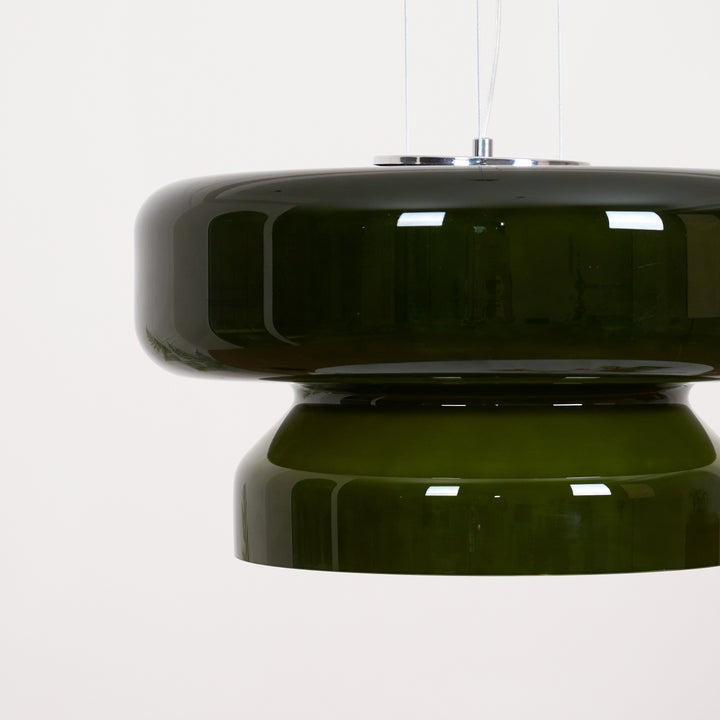 Organic Blown Glass Dome Pendant Light