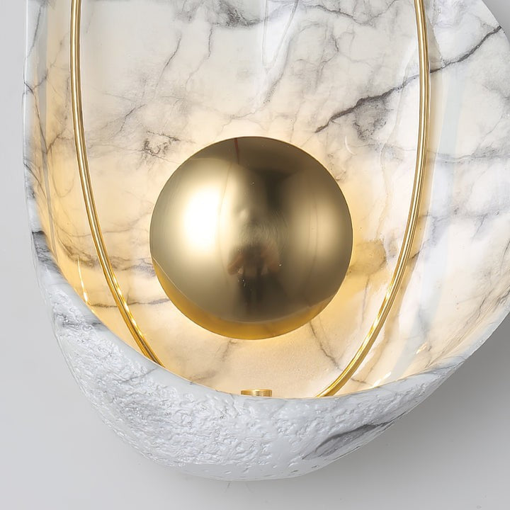 Organic Pearl-Shaped Wall Sconce