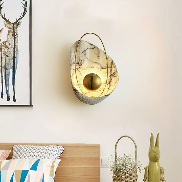 Organic Pearl-Shaped Wall Sconce