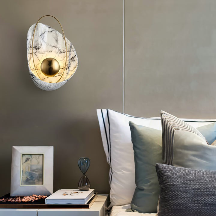 Organic Pearl-Shaped Wall Sconce