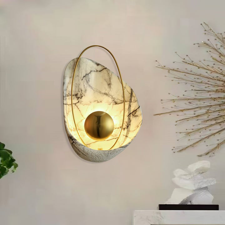 Organic Pearl-Shaped Wall Sconce