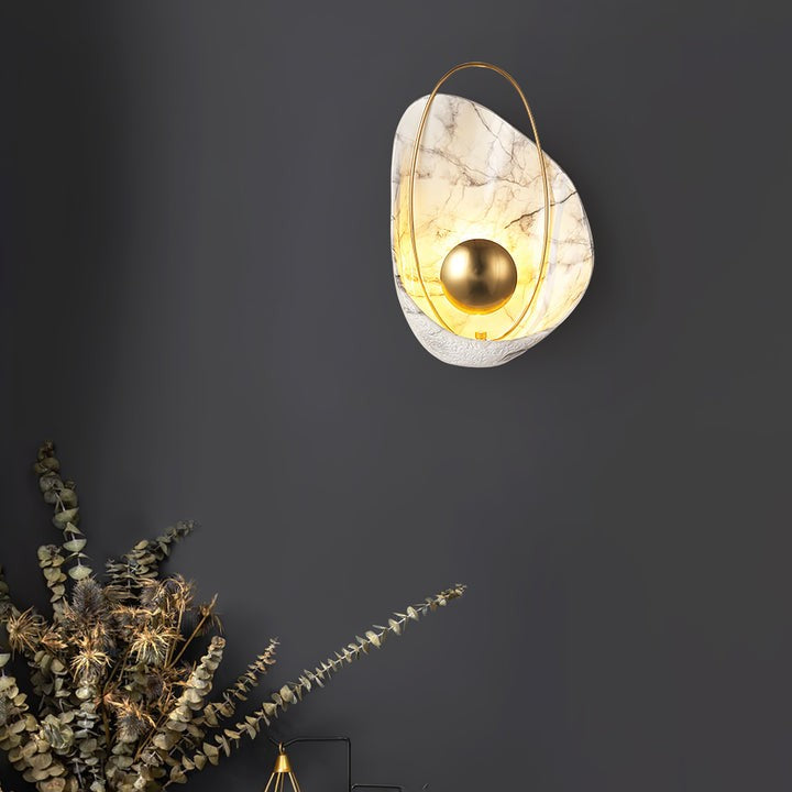 Organic Pearl-Shaped Wall Sconce