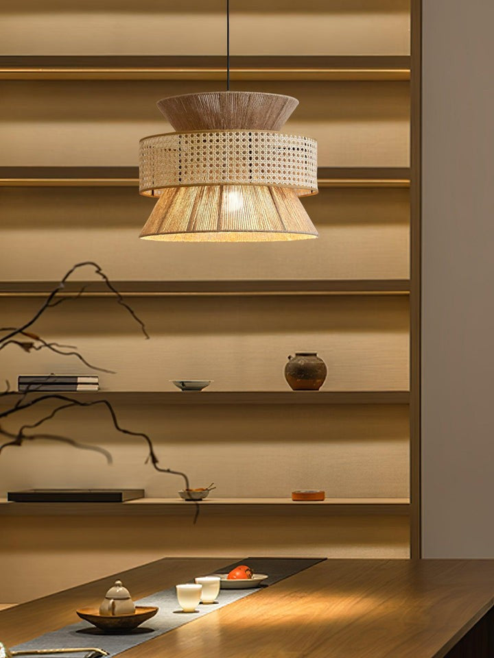 Organic Rattan Bamboo Pendant Light