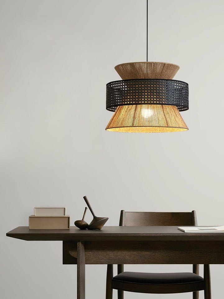 Organic Rattan Bamboo Pendant Light