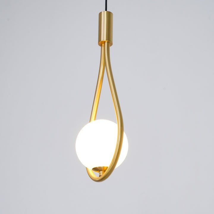 Pearl Glass Globe Pendant Light – 16cm Diameter
