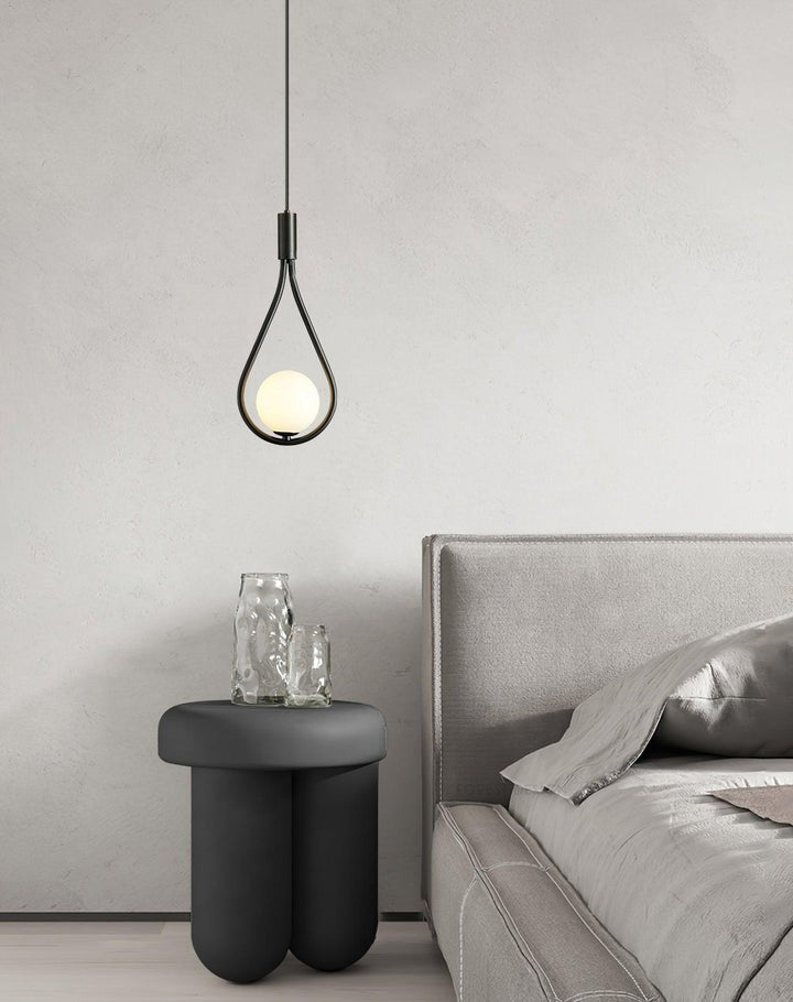 Pearl Glass Globe Pendant Light – 16cm Diameter