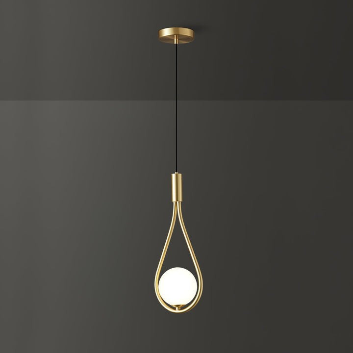 Pearl Glass Globe Pendant Light – 16cm Diameter