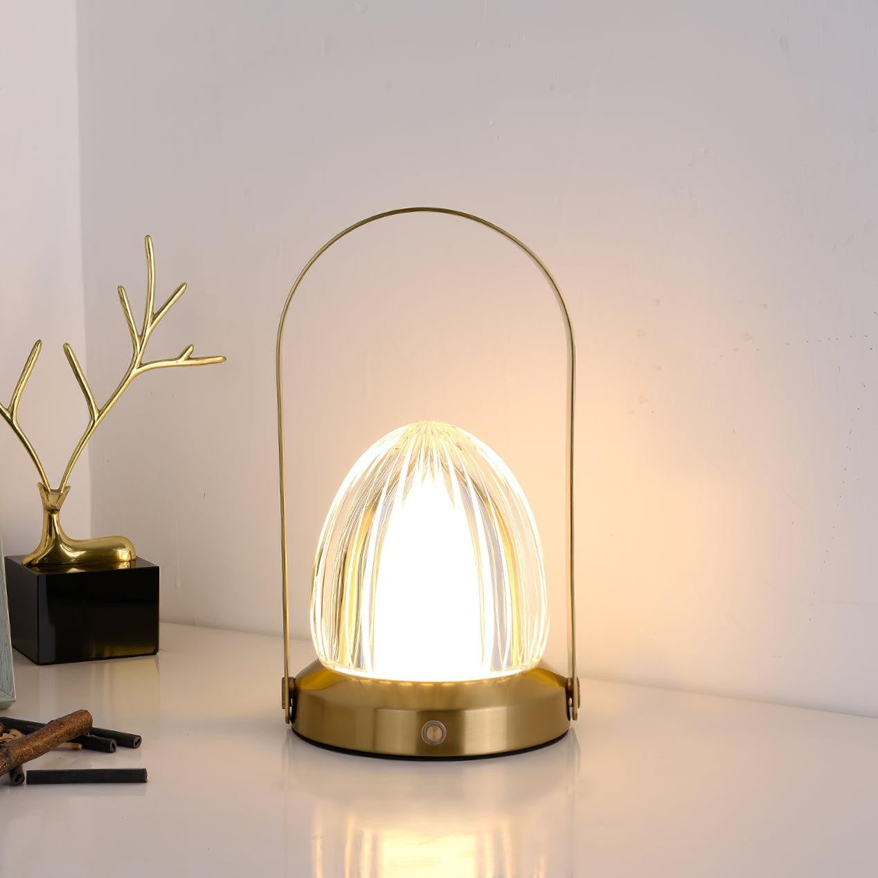 Rechargeable Dimmable Table Lamp with Built-In Battery