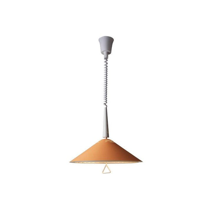 Retro Frosted Glass Pendant Light with Adjustable Cable