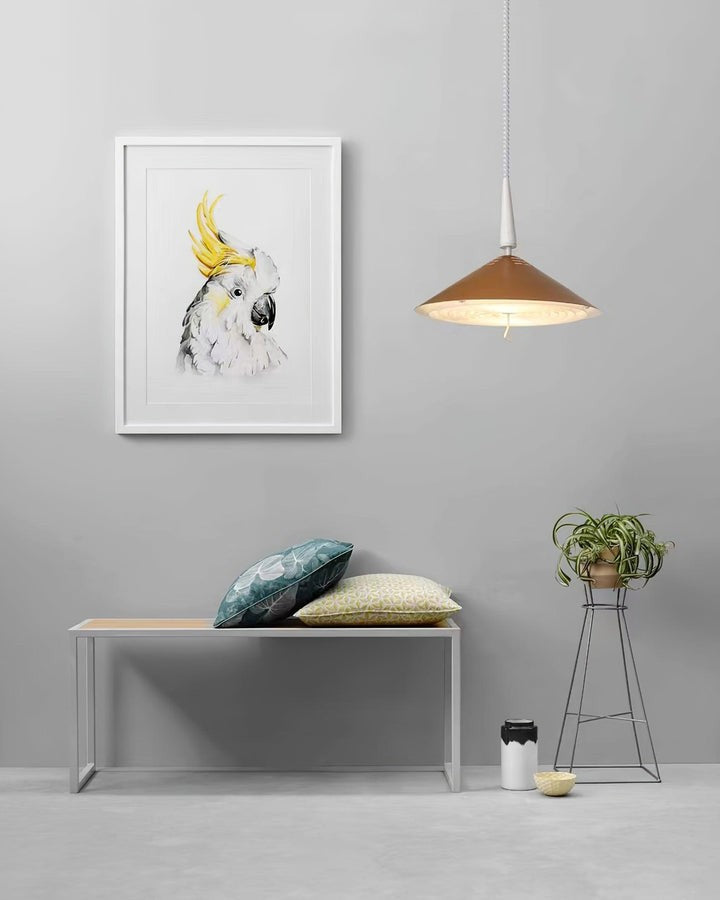 Retro Frosted Glass Pendant Light with Adjustable Cable