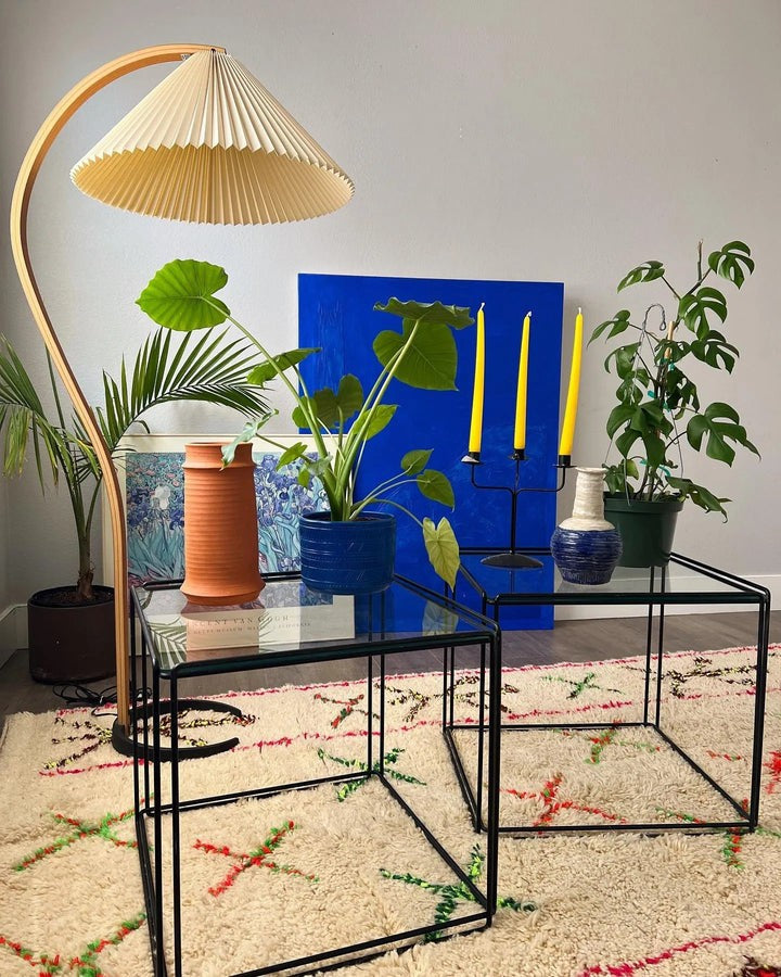 Scandinavian Beechwood & Iron LED Floor Lamp