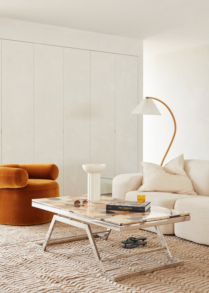 Scandinavian Beechwood & Iron LED Floor Lamp