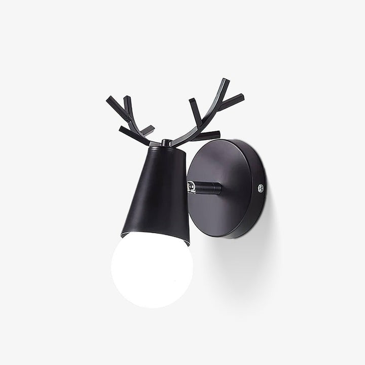 Scandinavian Deer Antler Wall Lamp