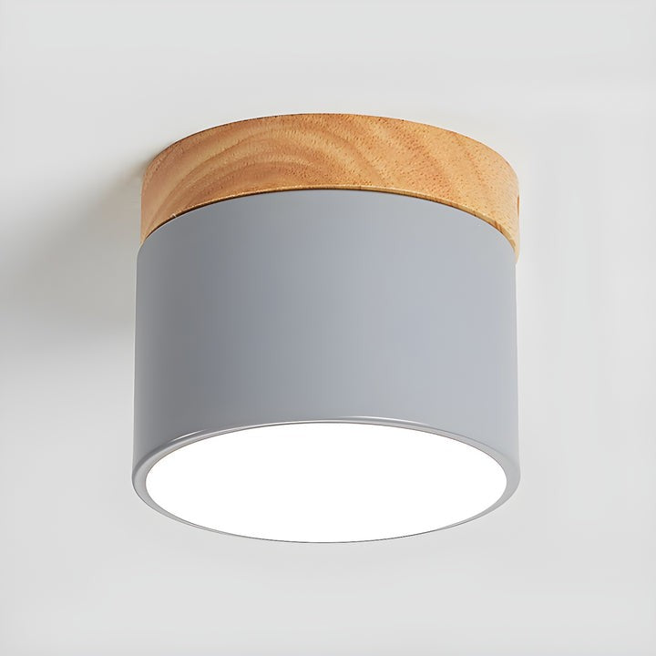 Scandinavian Wooden LED Ceiling Surface Downlight