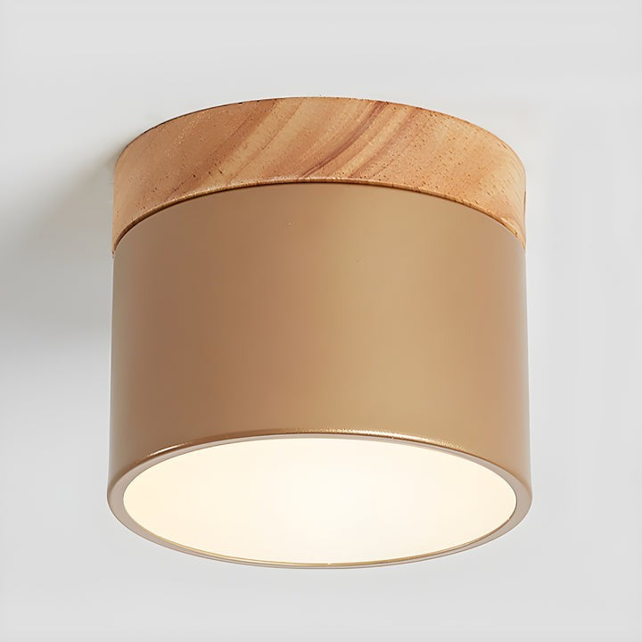 Scandinavian Wooden LED Ceiling Surface Downlight