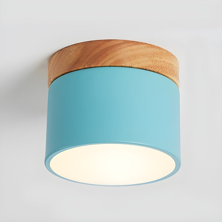 Scandinavian Wooden LED Ceiling Surface Downlight