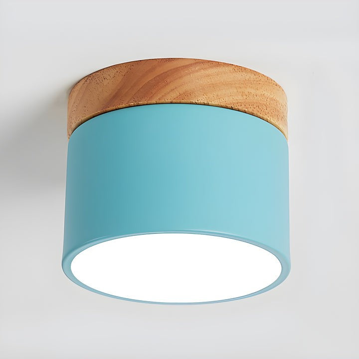 Scandinavian Wooden LED Ceiling Surface Downlight