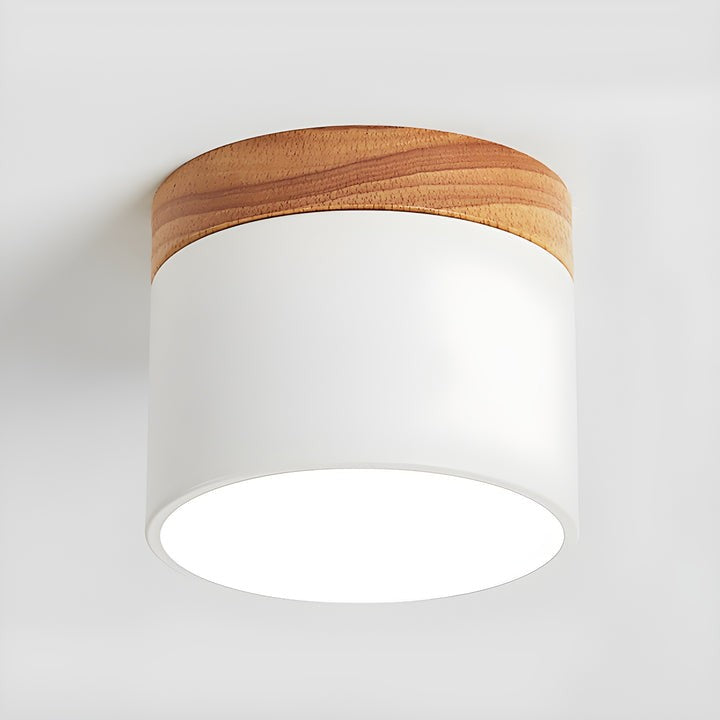 Scandinavian Wooden LED Ceiling Surface Downlight
