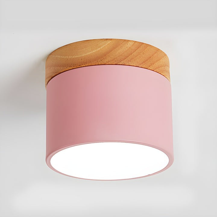 Scandinavian Wooden LED Ceiling Surface Downlight