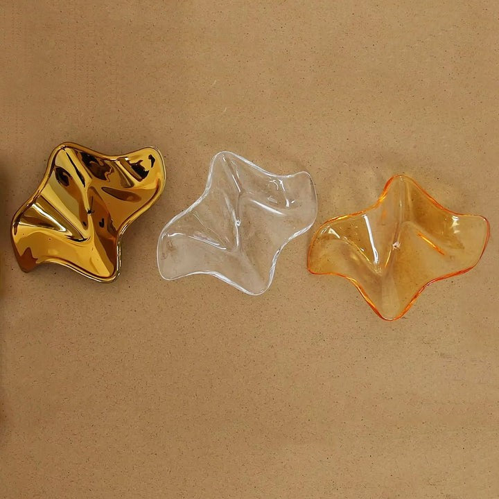 Sculptural Glass Wave Pendant Light