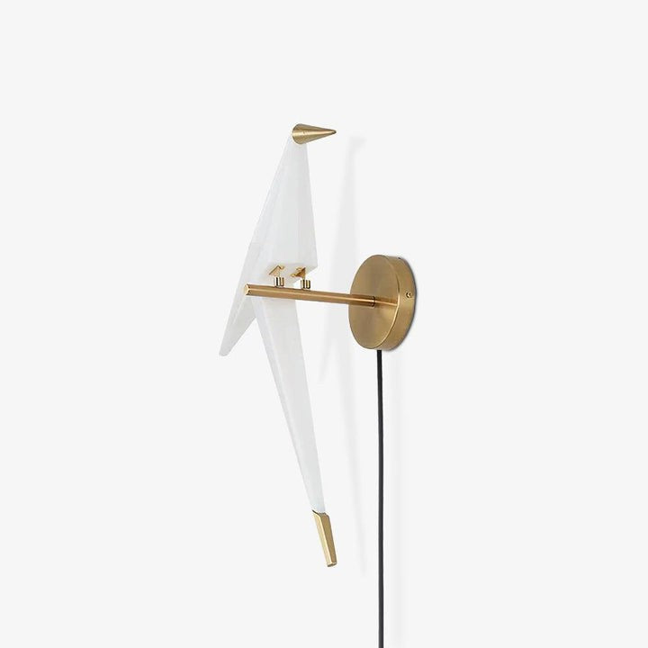 Serene Bird-Inspired Plug-In Wall Sconce