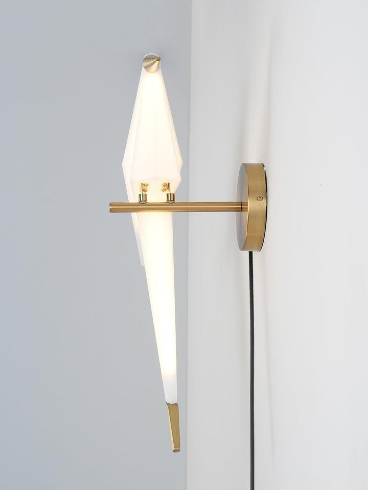 Serene Bird-Inspired Plug-In Wall Sconce
