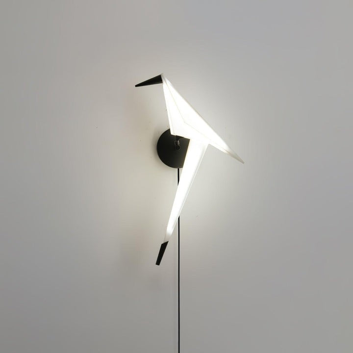 Serene Bird-Inspired Plug-In Wall Sconce